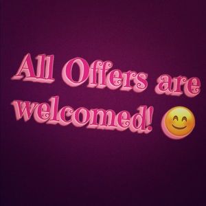 Please feel free to make an offer😊